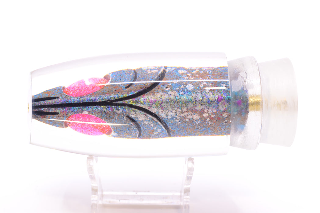 Joe Yee by KEGZ-Niiyama Collab Blue Fish Head Pink Eyes Super Plunger 14" 7.2oz GZE