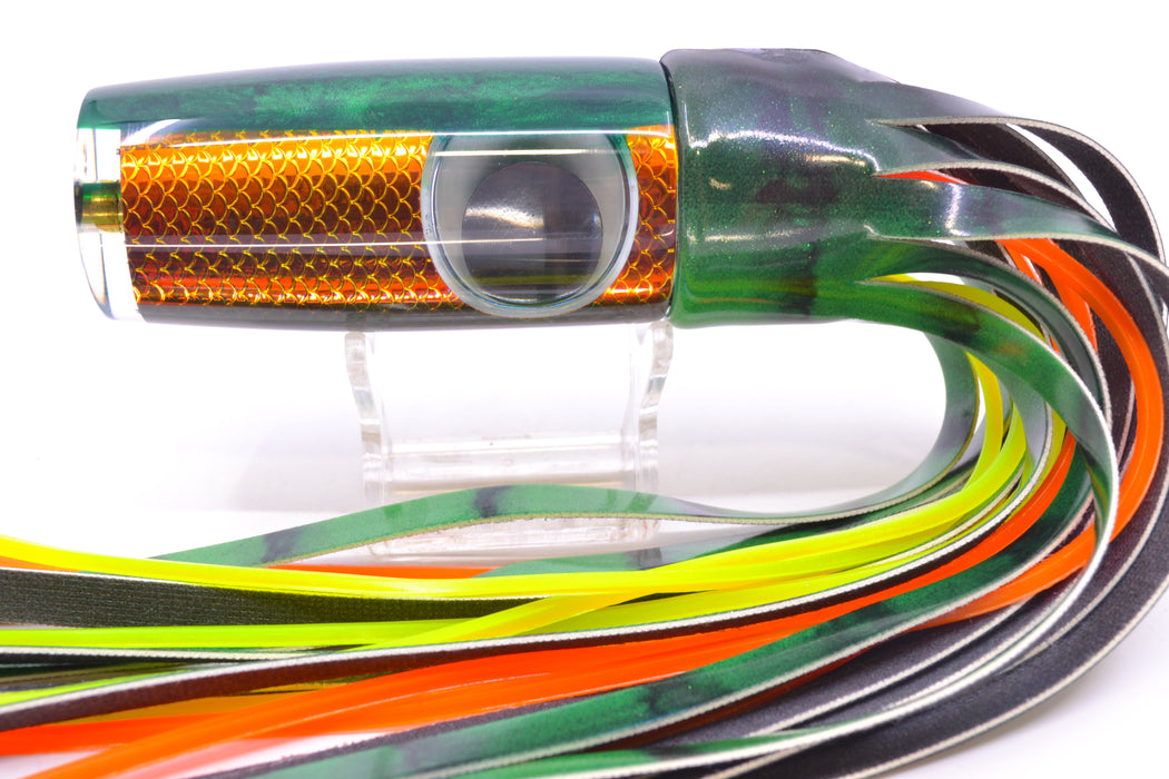 Koya Lures Rainbow Scale Green Back Doll Eyes Hard Head 12" 7oz FT Vinyl