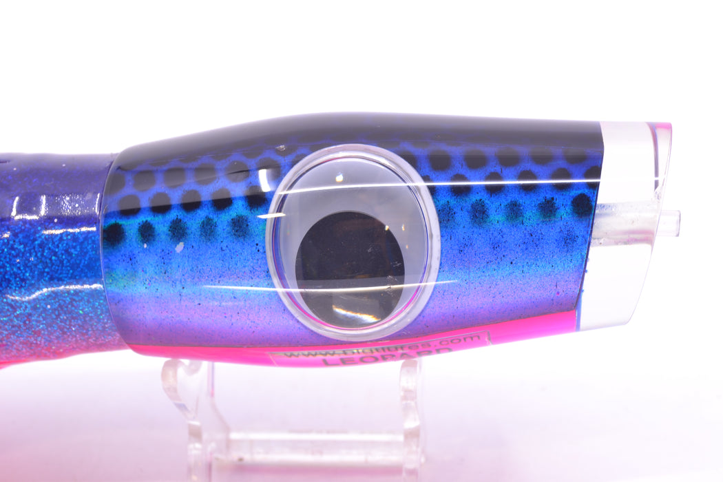 Big T Lures Blue-Purple-Pink Pearl Black Dotted Back Leopard 12" 10.7oz Skirted GZE