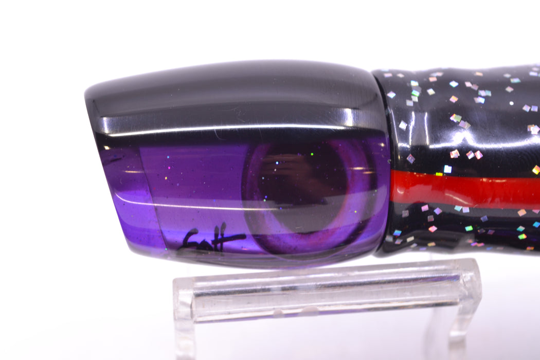Marlin Magic Purple MOP Black Back Taxi Eyes Small Ruckus 9" 5oz Skirted Black/Purple GZE