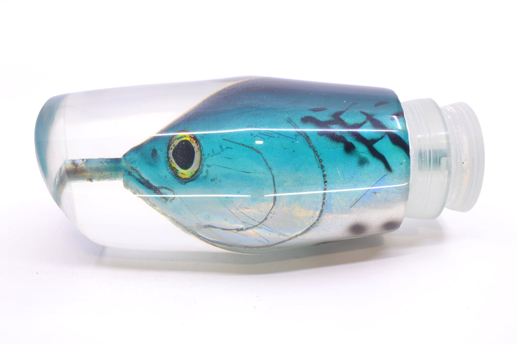 Ali'i Kai Lures Bonito Black-Turquoise-Silver Fish Head #2 Torta Teaser 26oz