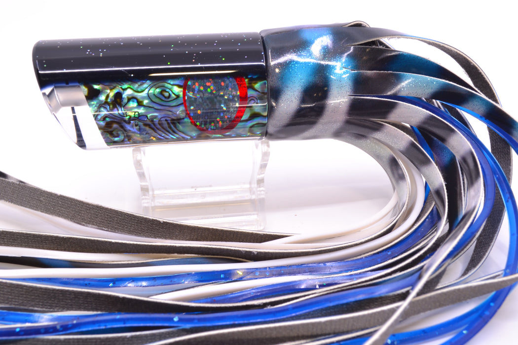 TANTRUM Lures Abalone Shell Black Back Large Tube 12" 7.7oz Fire Tailz Vinyl Wahoo