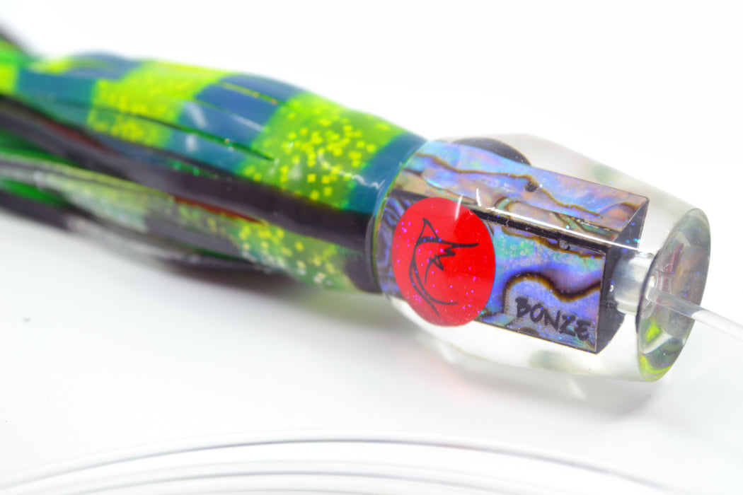 Bonze Lures Paua Shell Red Eyes #1 Outlaw 7" 3oz Pre-Rigged