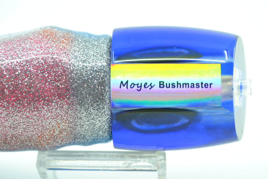 Moyes Lures Rainbow MOP Blue Back Bushmaster 12" 10oz Skirted Sunrise