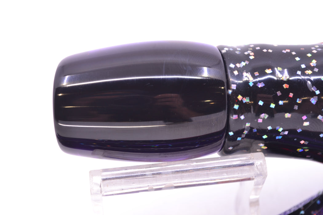 Marlin Magic Purple MOP Black Back Taxi Eyes Small Ruckus 9" 5oz Skirted Black/Purple GZE