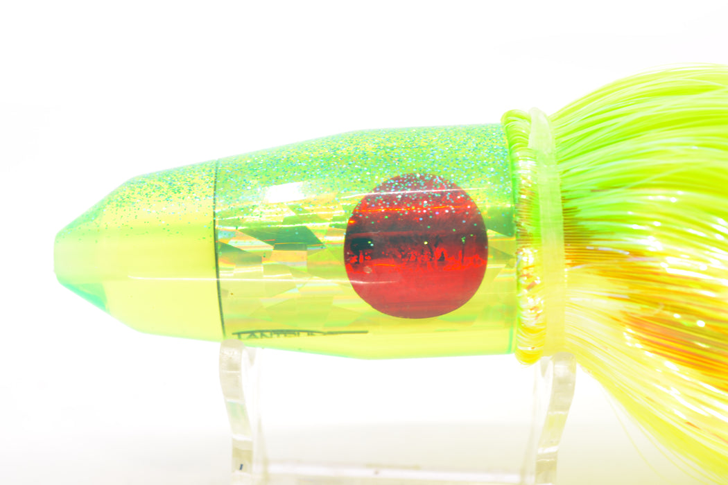TANTRUM Lures Chartreuse Rainbow Ice Blue Back Medium Bullet 9" 7oz Strobez GZE