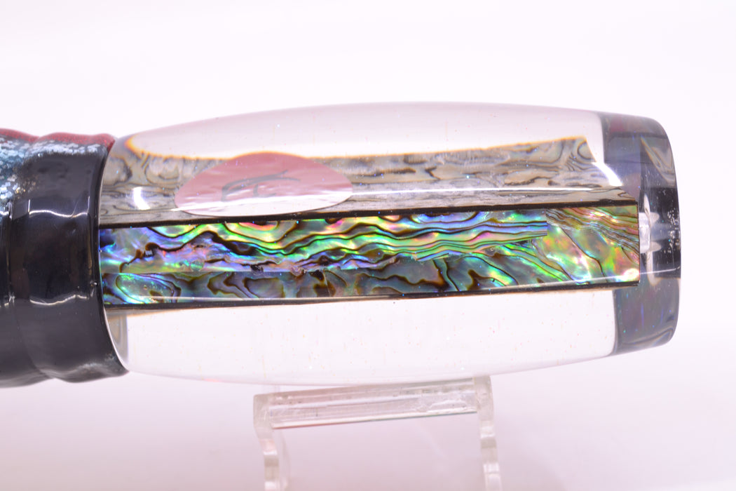 Bonze Lures Paua Shell Red Eyes Violator 14" 17oz Skirted Evil
