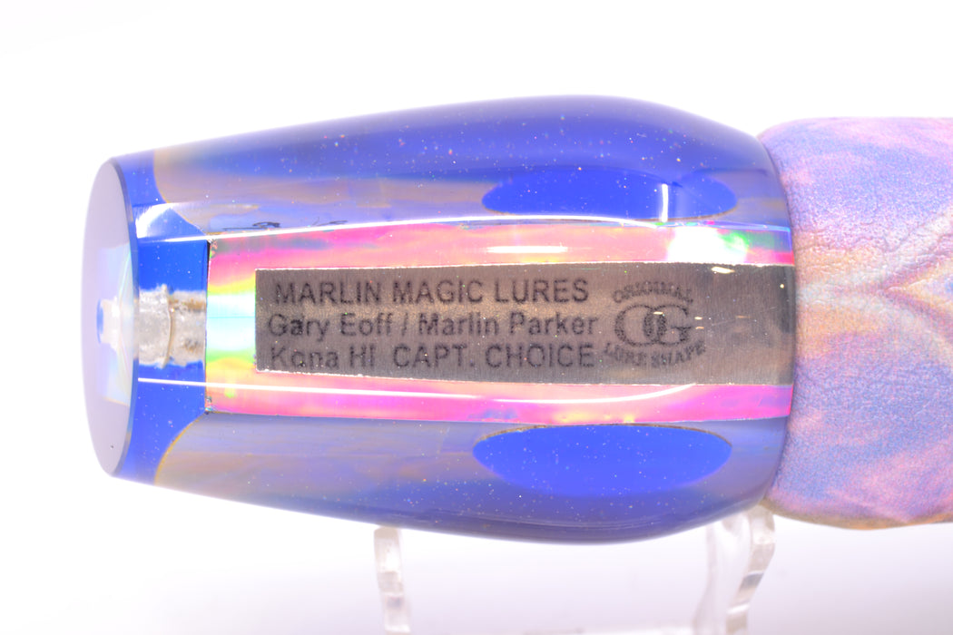 Marlin Magic Lures Golden MOP Blue Back Red Eyes Captain's Choice 14" 11oz ALV Tuna