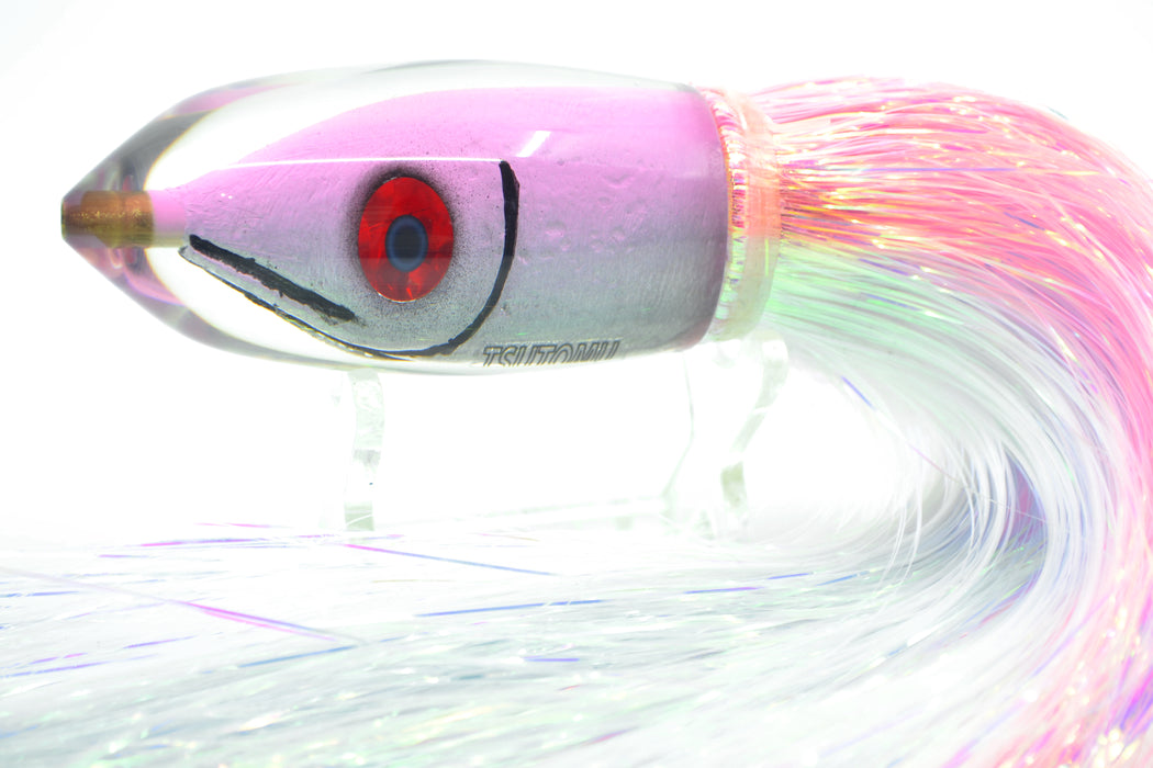 Tsutomu Lures Pink Salmon Fish Head Moke Bullet 9" 5.6oz Flashabou