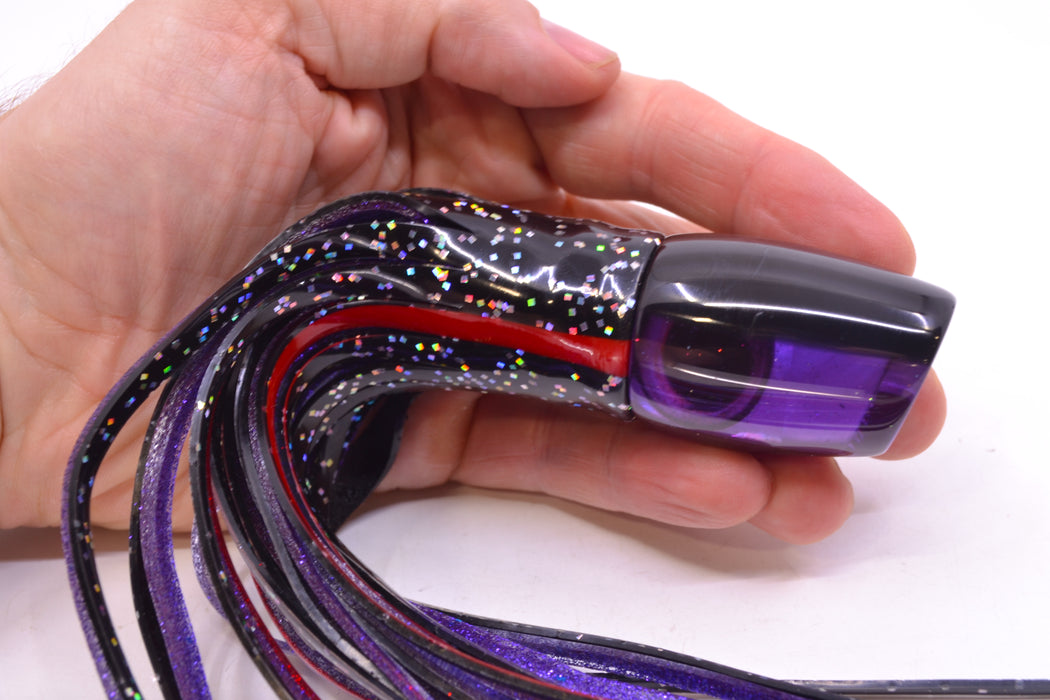 Marlin Magic Purple MOP Black Back Taxi Eyes Small Ruckus 9" 5oz Skirted Black/Purple GZE