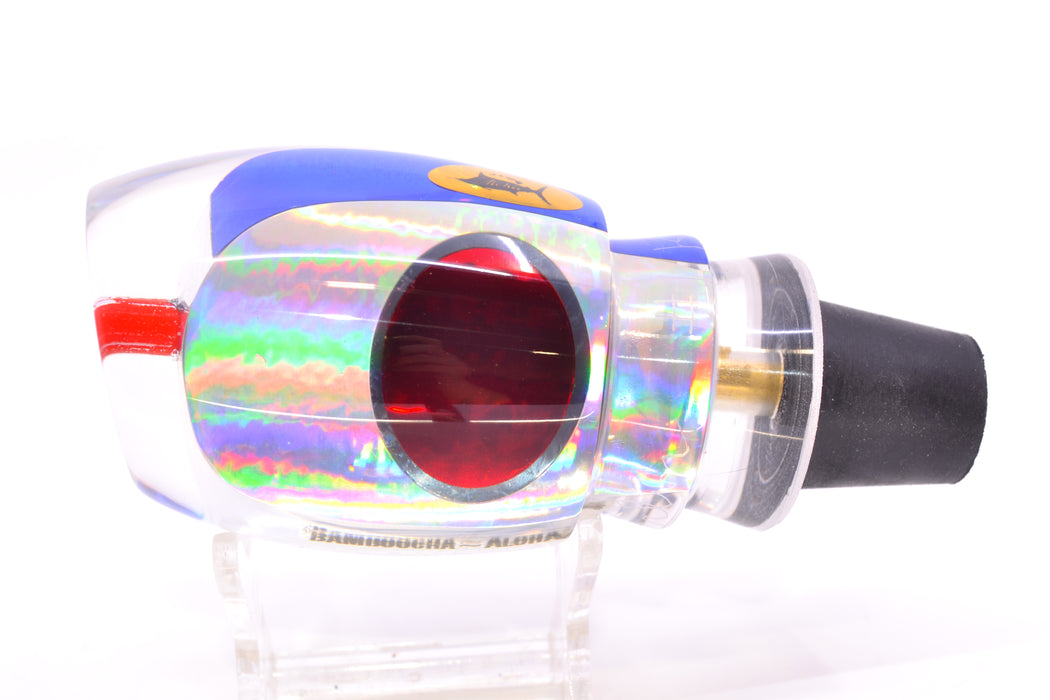 Aloha Lures Silver Rainbow Blue Back Red Eyes Bamboocha 12" 6.7oz