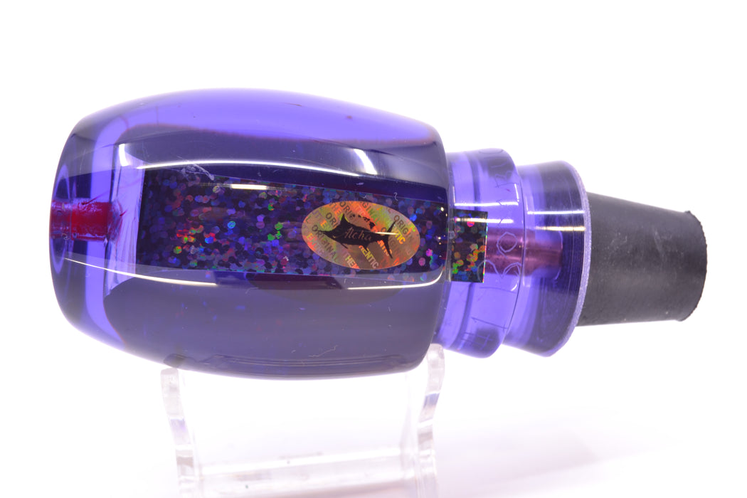 Aloha Lures Purple Rainbow Black Back Red Eyes Bamboocha 12" 6.7oz