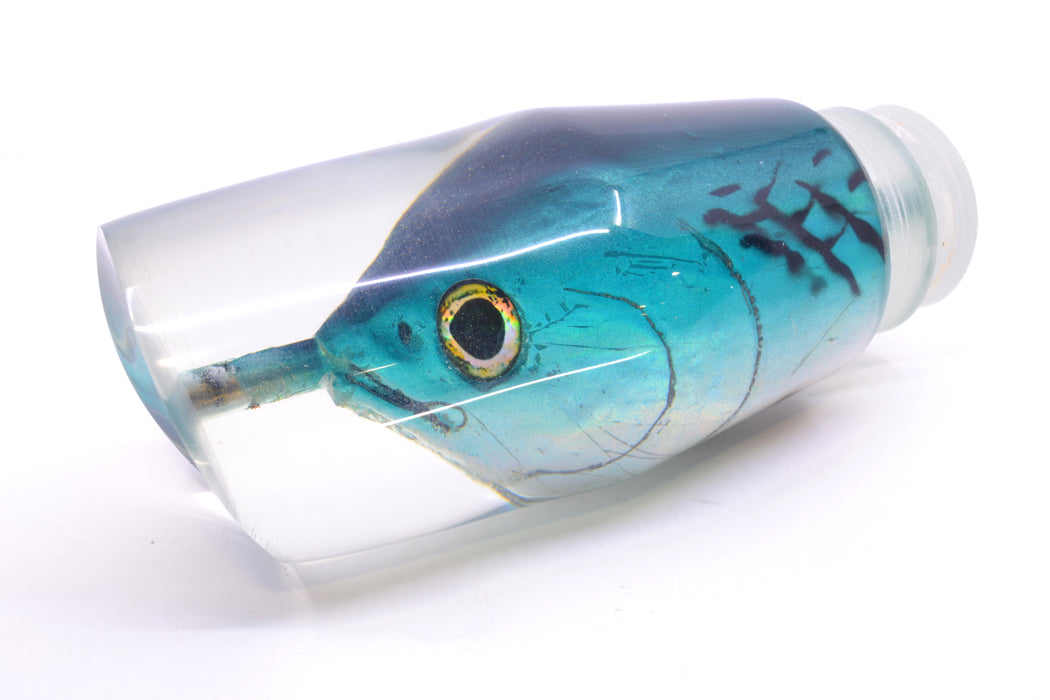 Ali'i Kai Lures Bonito Black-Turquoise-Silver Fish Head #2 Torta Teaser 26oz