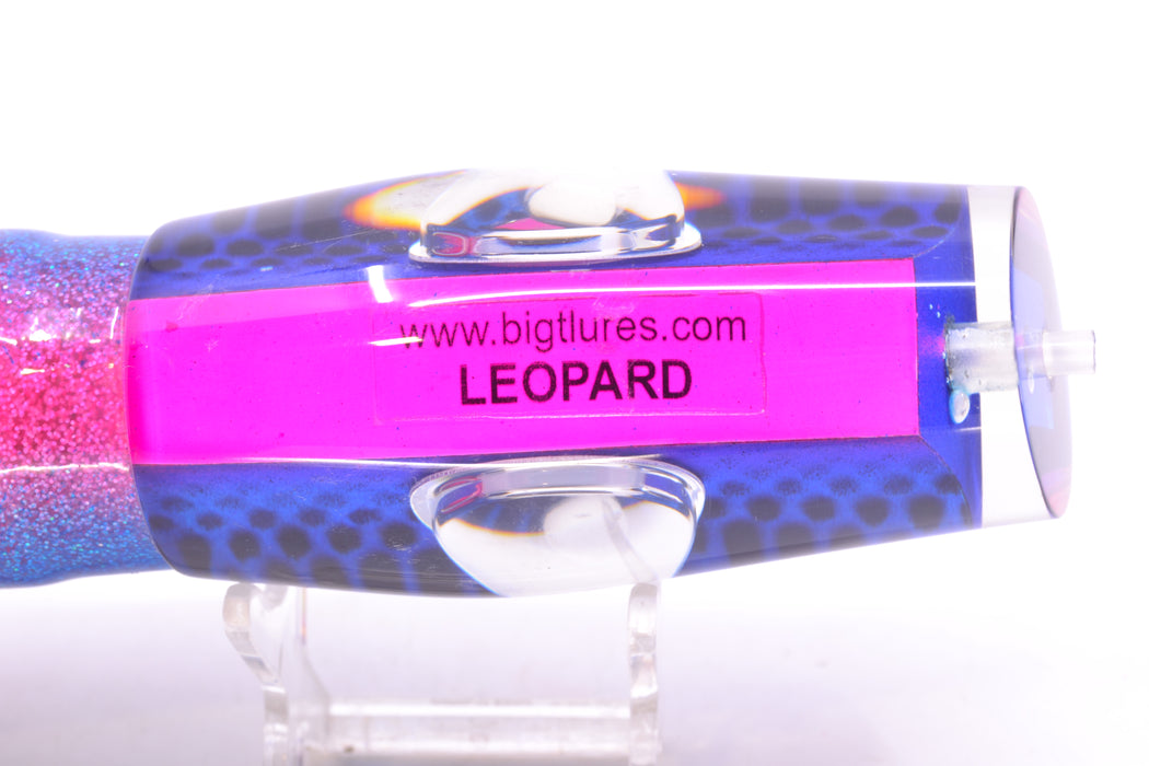 Big T Lures Blue-Purple-Pink Pearl Black Dotted Back Leopard 12" 10.7oz Skirted GZE