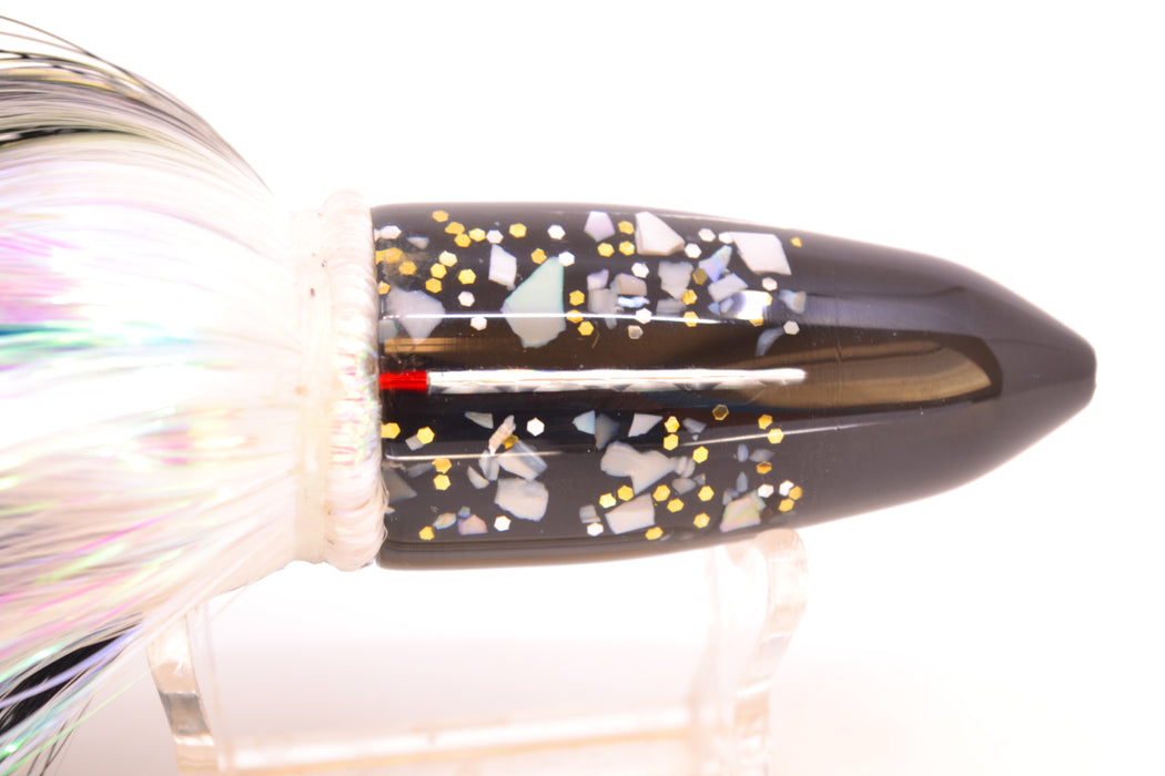 Crampton Baits Black S&P Black Tip Bullet 7" 4.5oz Strobez Black-White