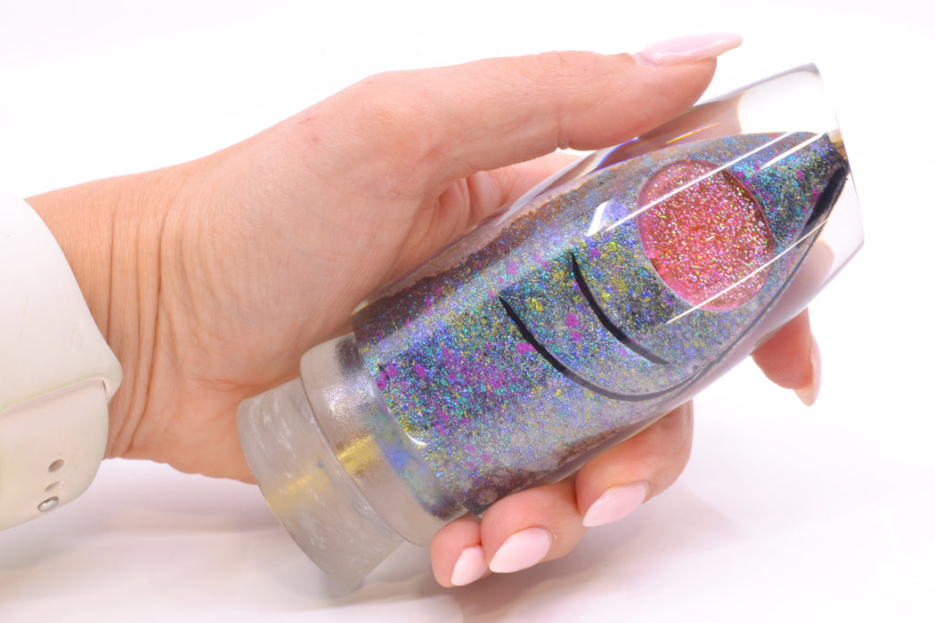 Joe Yee by KEGZ-Niiyama Collab Blue Fish Head Pink Eyes Super Plunger 14" 7.2oz GZE