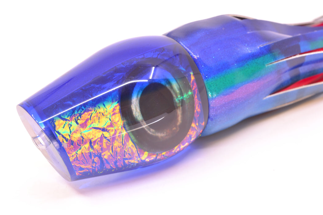 Moyes Lures Blue-Pink Dichro Blue Back Taxi Eyes Large Sumo 14" 10.3oz FT Vinyl Blueberry