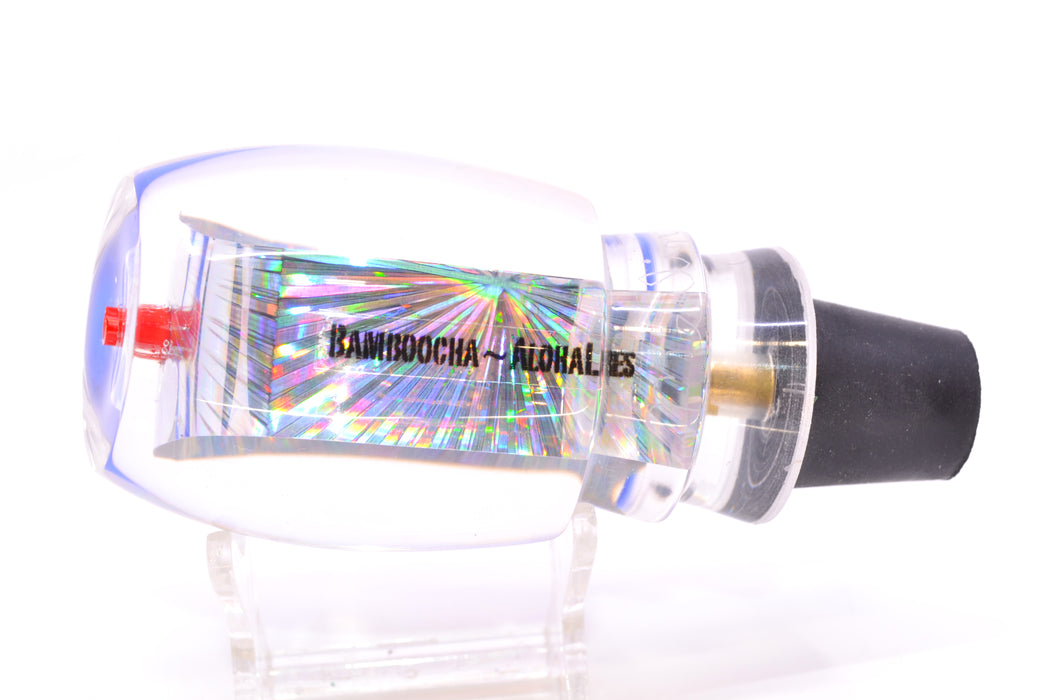 Aloha Lures Silver Rainbow Blue Back Red Eyes Bamboocha 12" 6.7oz