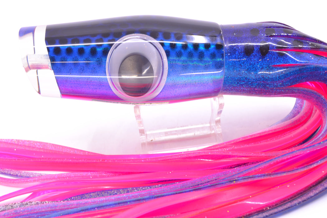 Big T Lures Blue-Purple-Pink Pearl Black Dotted Back Leopard 12" 10.7oz Skirted GZE