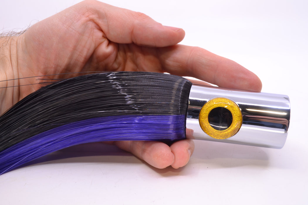 Iland Lures Black-Purple Hair Chrome Head Iland Express 10.5" 3oz EX220-BK/PL
