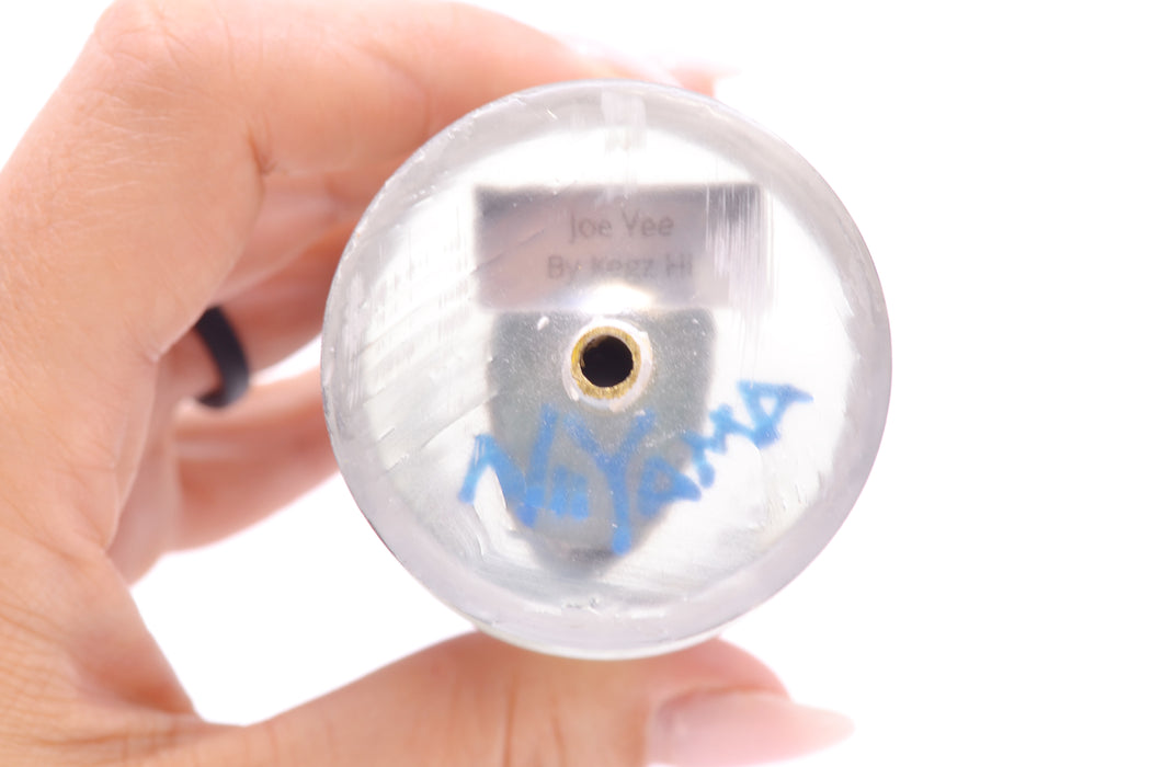 Joe Yee by KEGZ-Niiyama Collab Blue Fish Head Pink Eyes Super Plunger 14" 7.2oz GZE