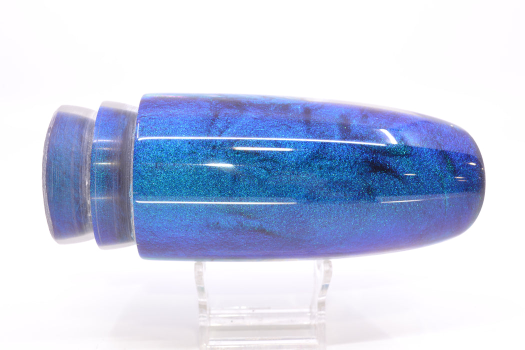 Ali'i Kai Lures Blue-Pink Shell Blue-Turquoise Chameleon Back Fish Head XL Plunger 16" 14oz GZE