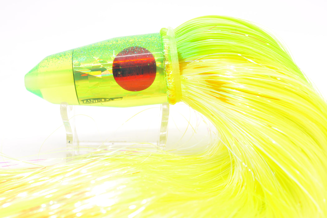 TANTRUM Lures Chartreuse Rainbow Ice Blue Back Medium Bullet 9" 7oz Strobez GZE
