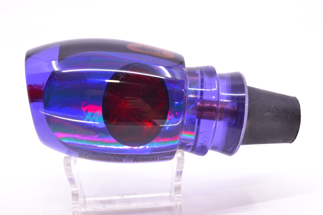 Aloha Lures Purple Rainbow Black Back Red Eyes Bamboocha 12" 6.7oz