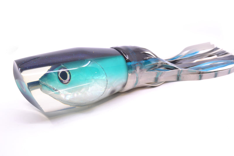 Ali'i Kai Lures Bonito Turquoise-White Fish Head Black Back Torta Teaser 30oz FT Vinyl