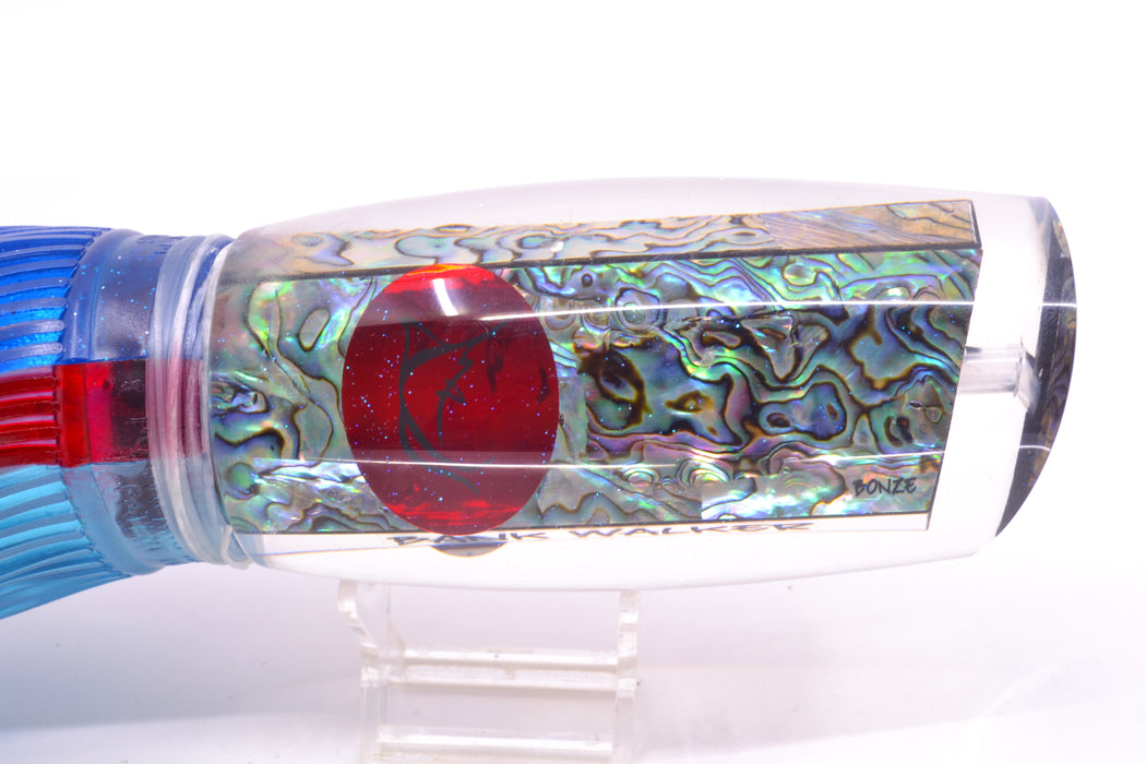 Bonze Lures/Grander Marlin Tackle Bankwalker + D-Flap Teaser Combo Blue-Red-Ice Blue