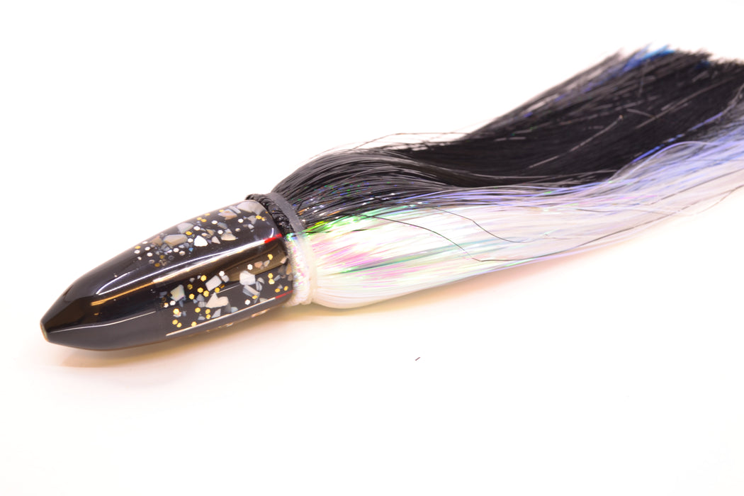 Crampton Baits Black S&P Black Tip Bullet 7" 4.5oz Strobez Black-White