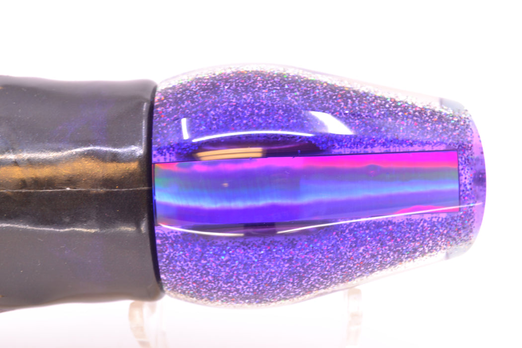 Moyes Lures Silver Rainbow Purple-Silver Back Large Sumo 14" 10.3oz FT Vinyl Purple Drip
