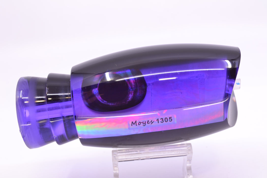 Moyes Lures Purple MOP Black Back Taxi Eyes 1305 16" 12oz