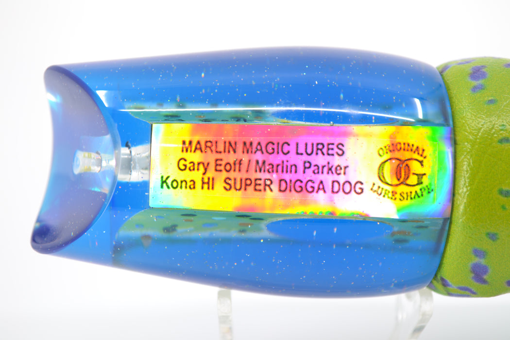 Marlin Magic Mahi Mahi MOP Blue Back Super Digga Dog 16" 12oz ALV Vinyl Green Mahi