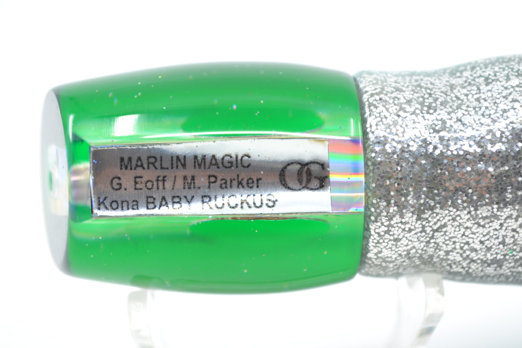 Marlin Magic White Awabi Green Back Red Eyes Baby Ruckus 10" 6.5oz Skirted