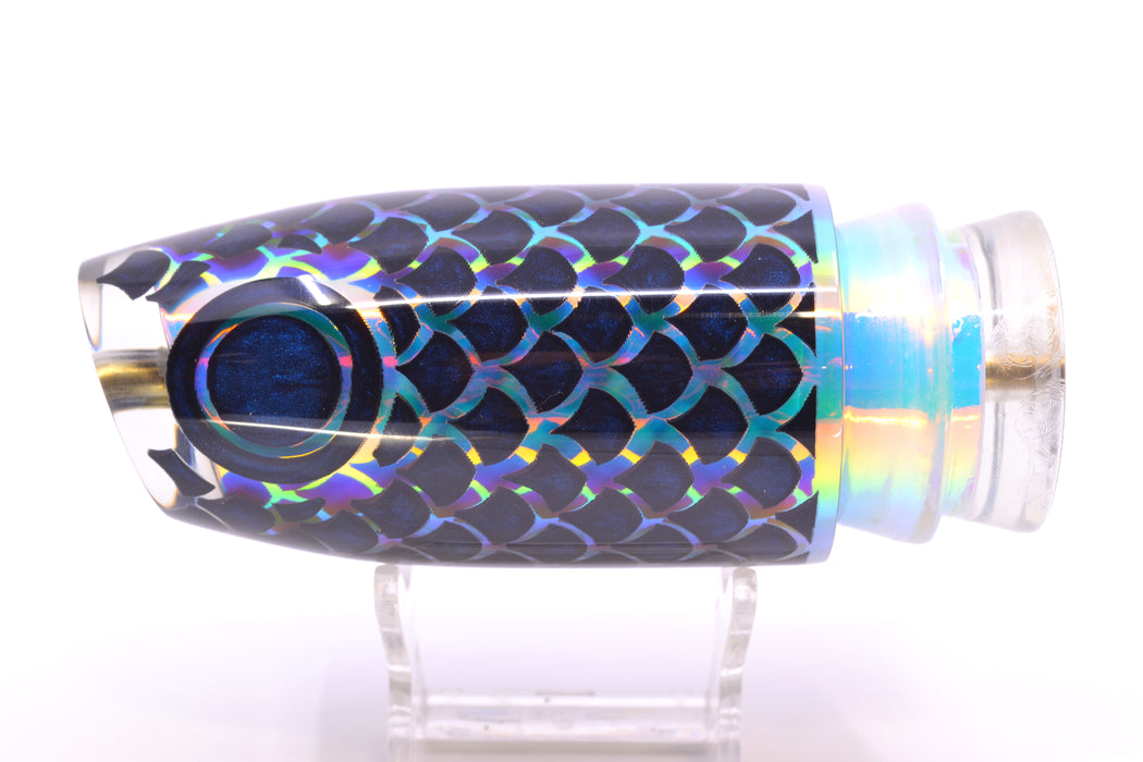 Joe Yee by KEGZ-Niiyama Collab Ice Rainbow Black Scales Super Plunger 14" 7.2oz GZE