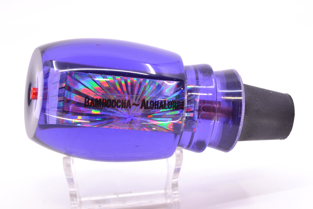 Aloha Lures Purple Rainbow Black Back Red Eyes Bamboocha 12" 6.7oz