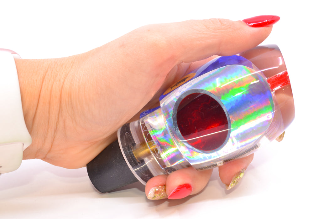 Aloha Lures Silver Rainbow Blue Back Red Eyes Bamboocha 12" 6.7oz