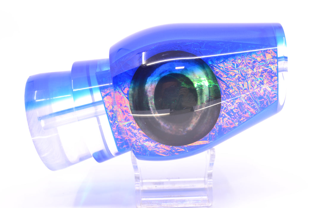 Moyes Lures Blue-Pink Dichro Blue Back Taxi Eyes Sumo Teaser 22oz GZE