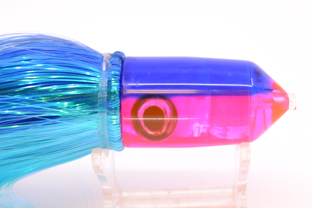Moyes Lures Pink MOP Blue Back 2-Hole Small Sniper Jet 9" 5.7oz Strobez Blue-Ice Blue