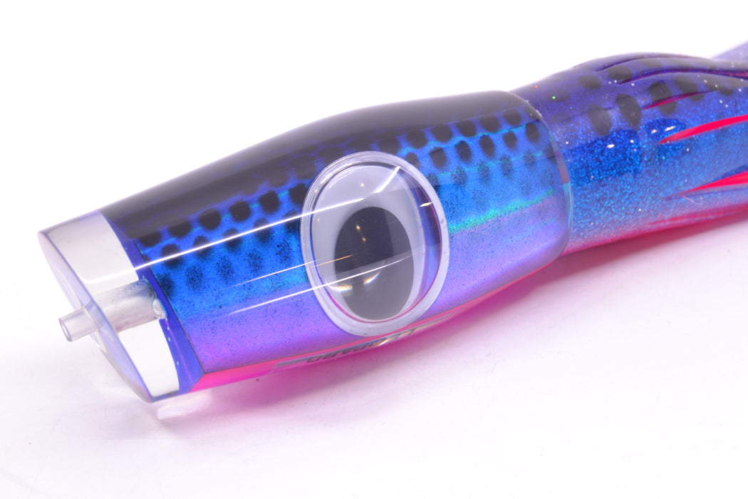 Big T Lures Blue-Purple-Pink Pearl Black Dotted Back Leopard 12" 10.7oz Skirted GZE