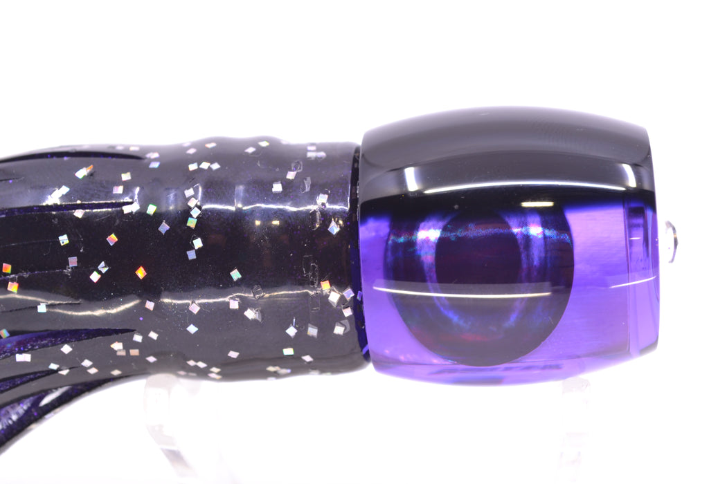 Moyes Lures Purple MOP Black Back Taxi Eyes Small Secret 9" 3oz Skirted Black