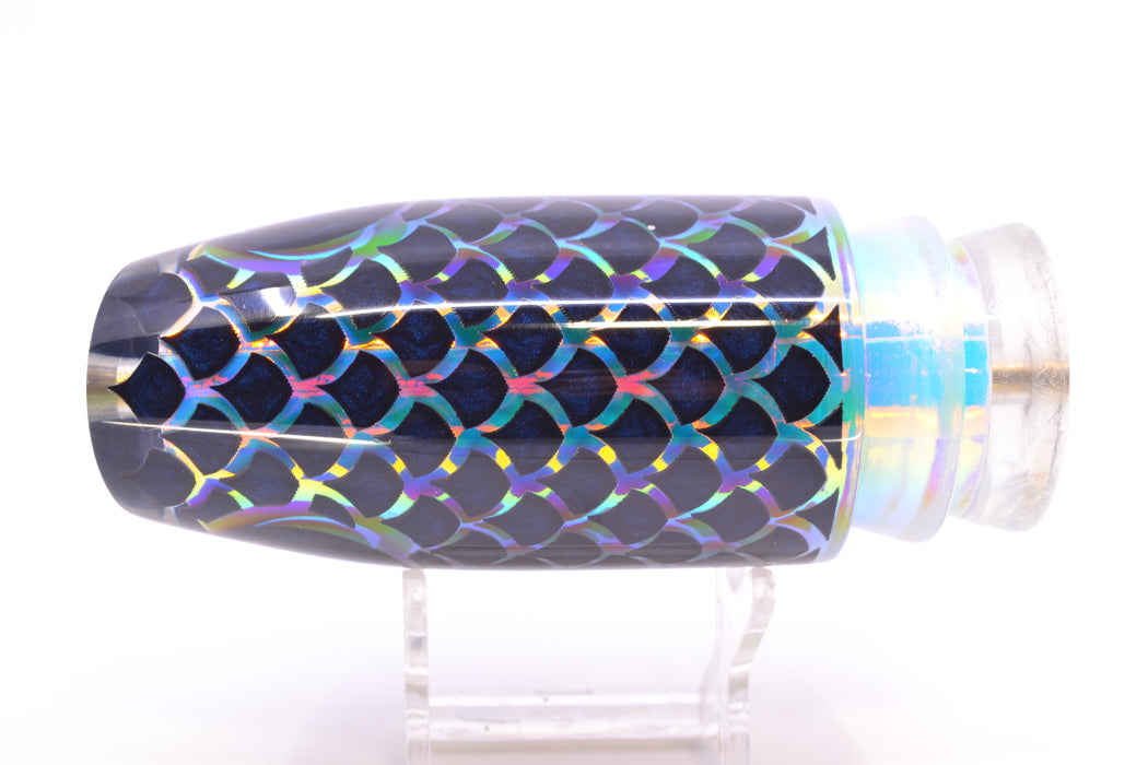 Joe Yee by KEGZ-Niiyama Collab Ice Rainbow Black Scales Super Plunger 14" 7.2oz GZE