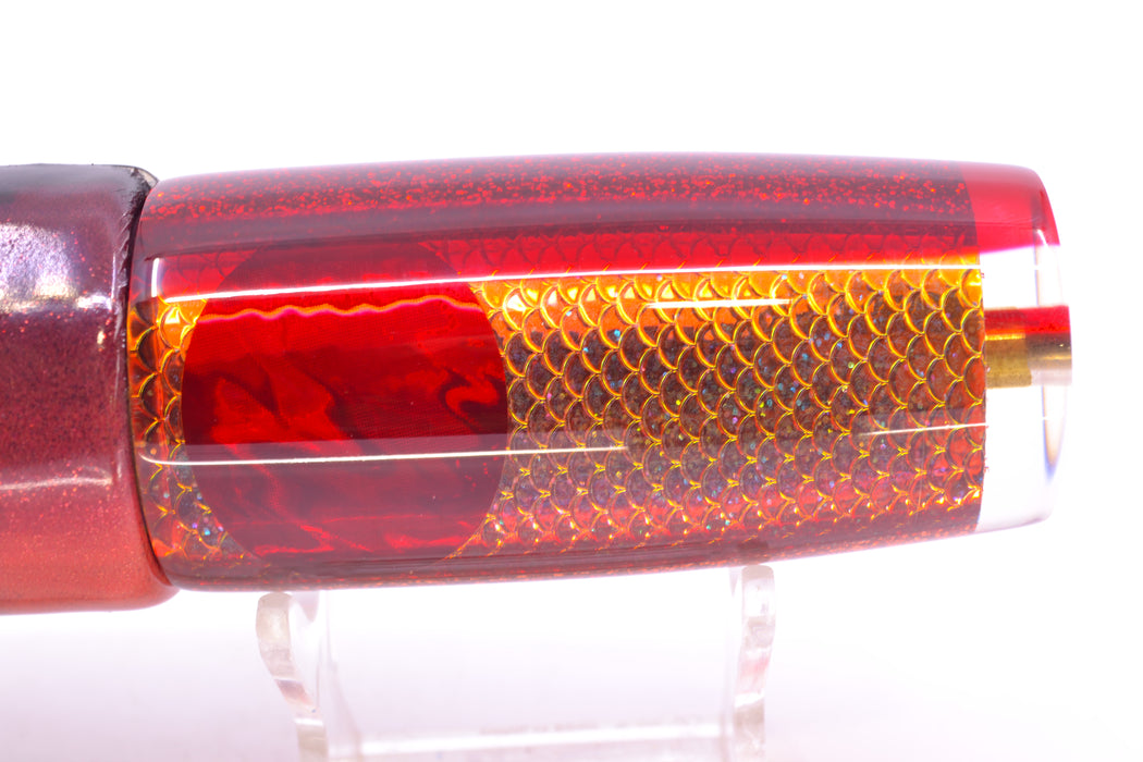 Koya Lures Rainbow Scale Red Back Red Eyes Hard Head 12" 7oz FT Vinyl