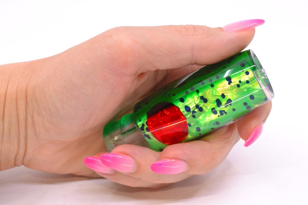 Moyes Lures Mahi MOP Green Back Red Eyes Small Shotgun 9" 2oz