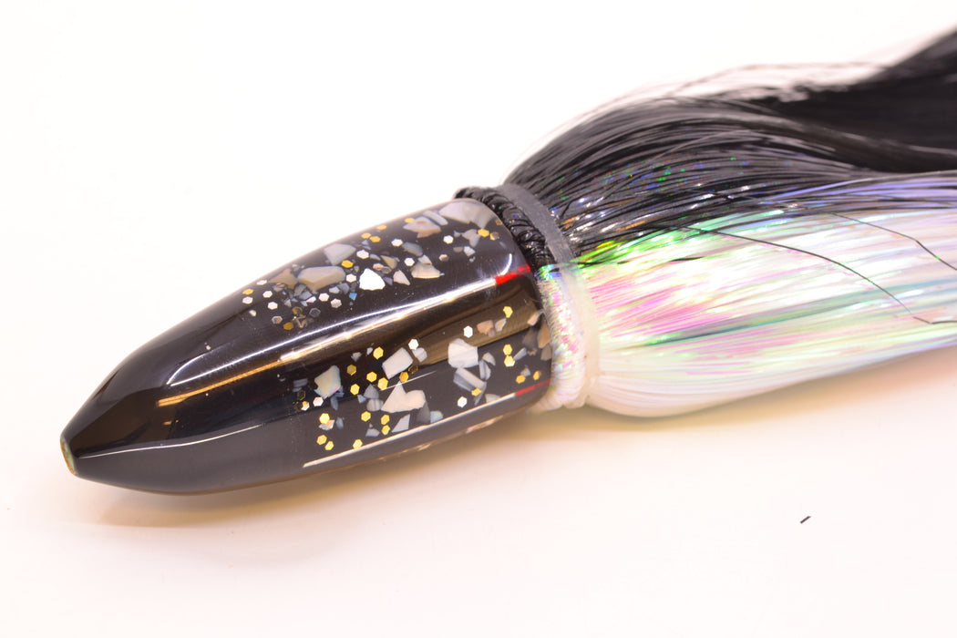 Crampton Baits Black S&P Black Tip Bullet 7" 4.5oz Strobez Black-White