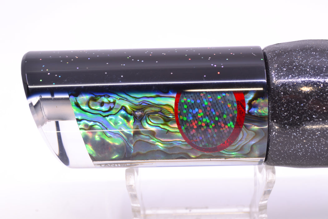 TANTRUM Lures Abalone Shell Black Back Large Tube 12" 7.3oz Vinyl Black