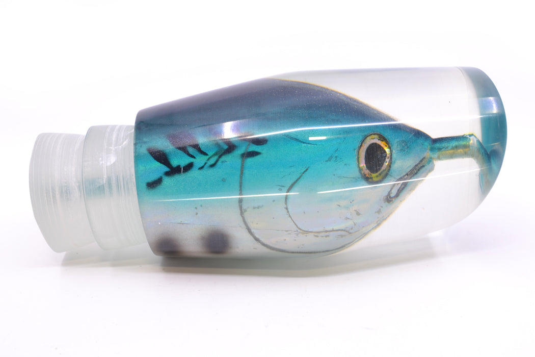 Ali'i Kai Lures Bonito Black-Turquoise-Silver Fish Head #1 Torta Teaser 28.5oz