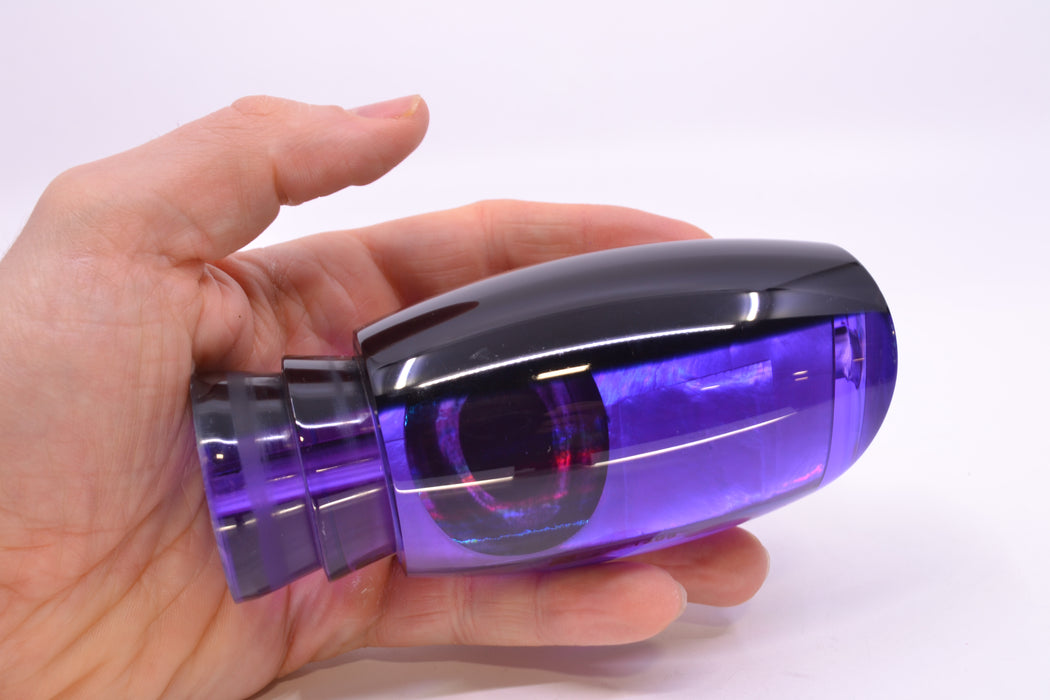 Moyes Lures Purple MOP Black Back Taxi Eyes 1305 16" 12oz