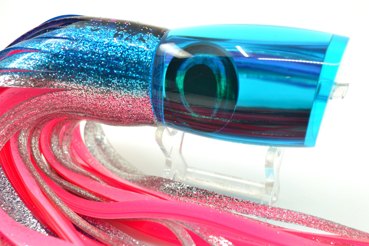 Moyes Lures Ice Blue Mirrored Large Boogeyman 14 9.7oz Skirted Blue-S — GZ  Lures Big Game Supply